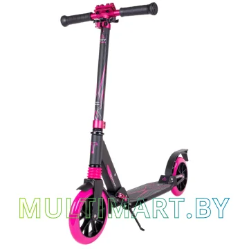 Самокат Tech Team City Scooter 2022 (черный/розовый) картинка 2